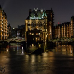 Wasserschloß bei Nacht