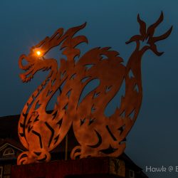 Nacht der Lichter 2016 - Drachenskulptur Eros-Bar